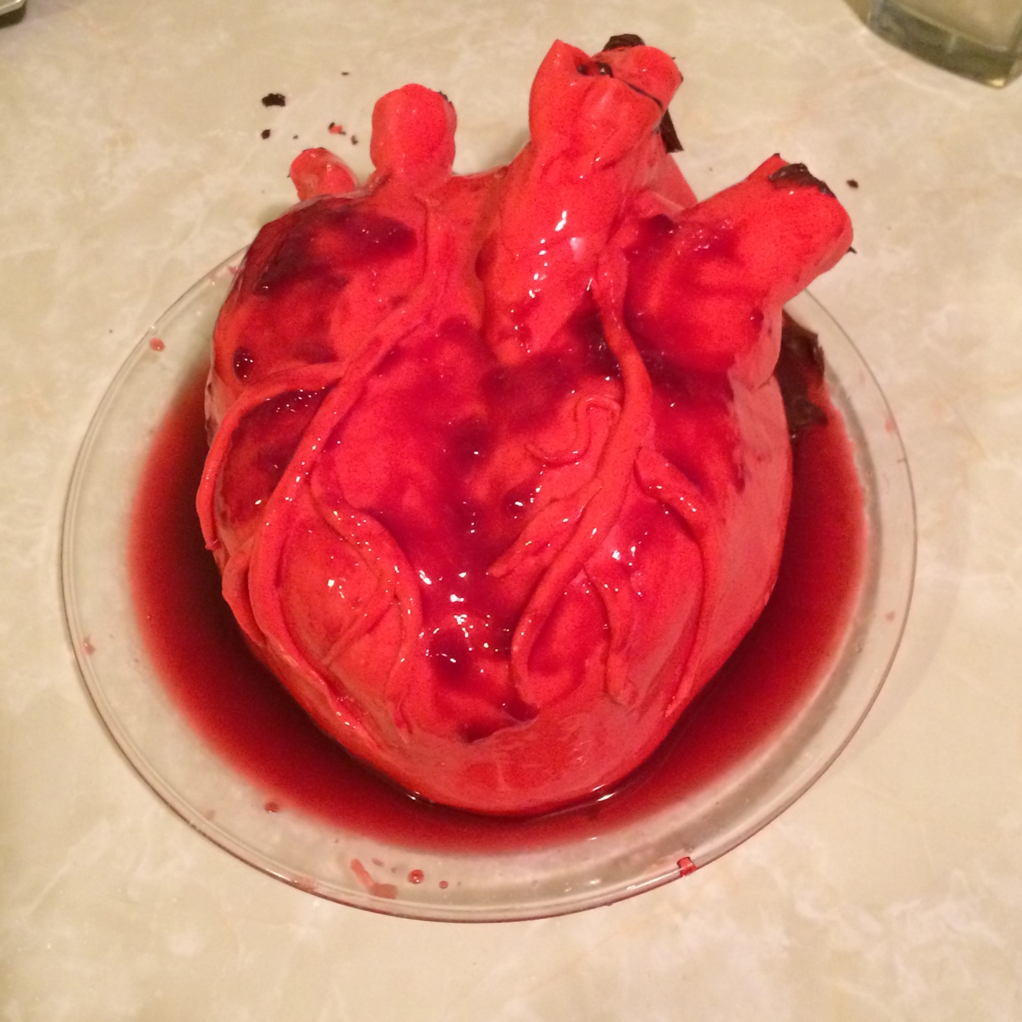 Human Heart Cake front view